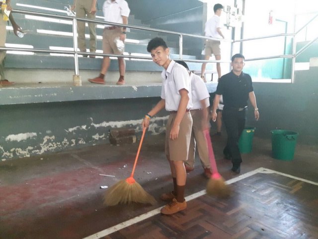 การทำกิจกรรม big cleaning day 22.11.59